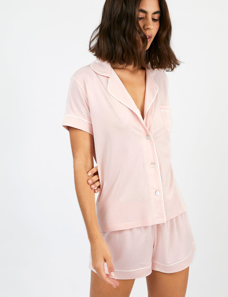 pijama algodón pima rosado short